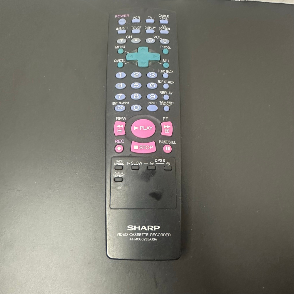 Sharp RRMCG1197AJSA Video Cassette Recorder VCR OEM Remote Control